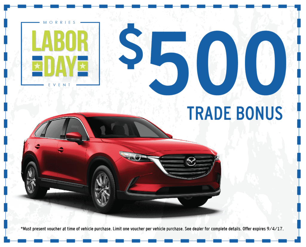 Labor Day Trade Voucher Morrie's Mazda