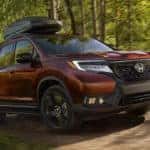 2019 Honda Passport Exterior Front Angle Passenger Side Forest