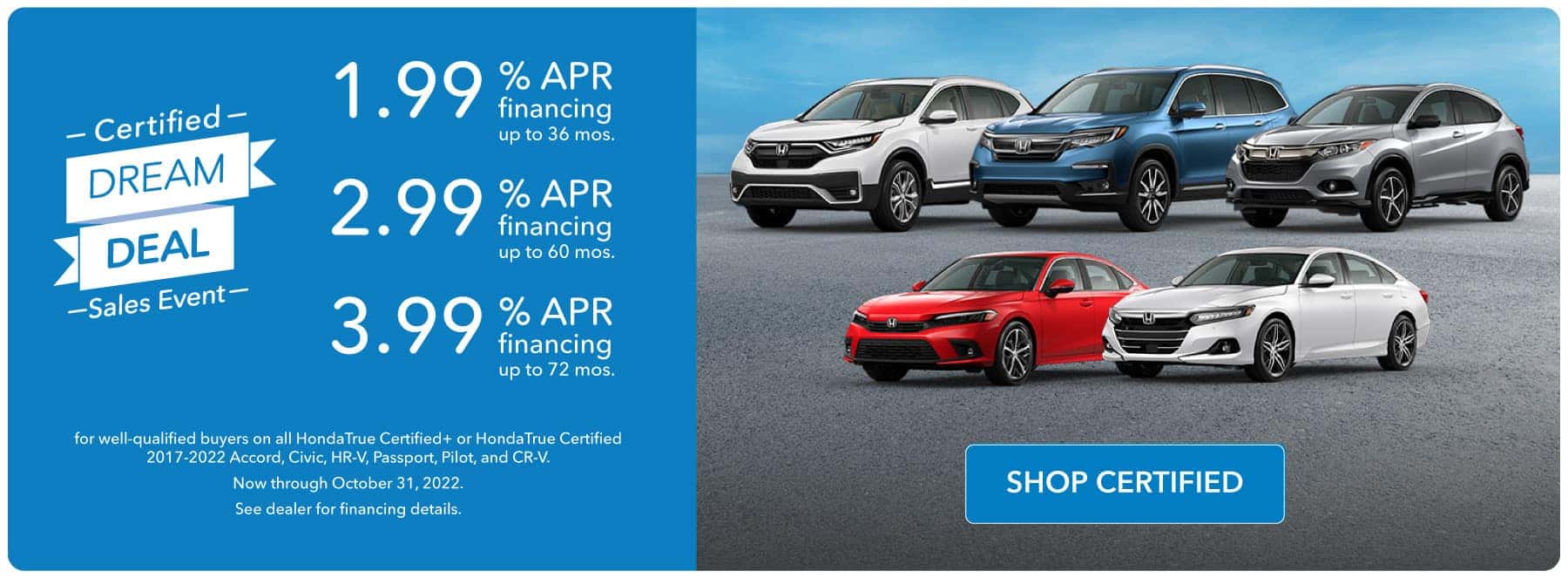 Honda Certified Dream Deal