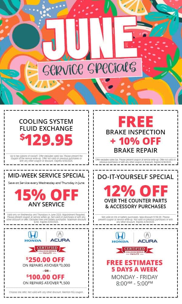 June Service Specials