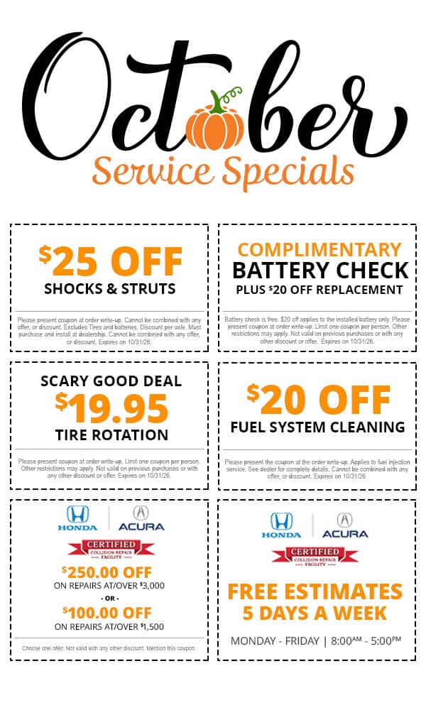 October Service Specials