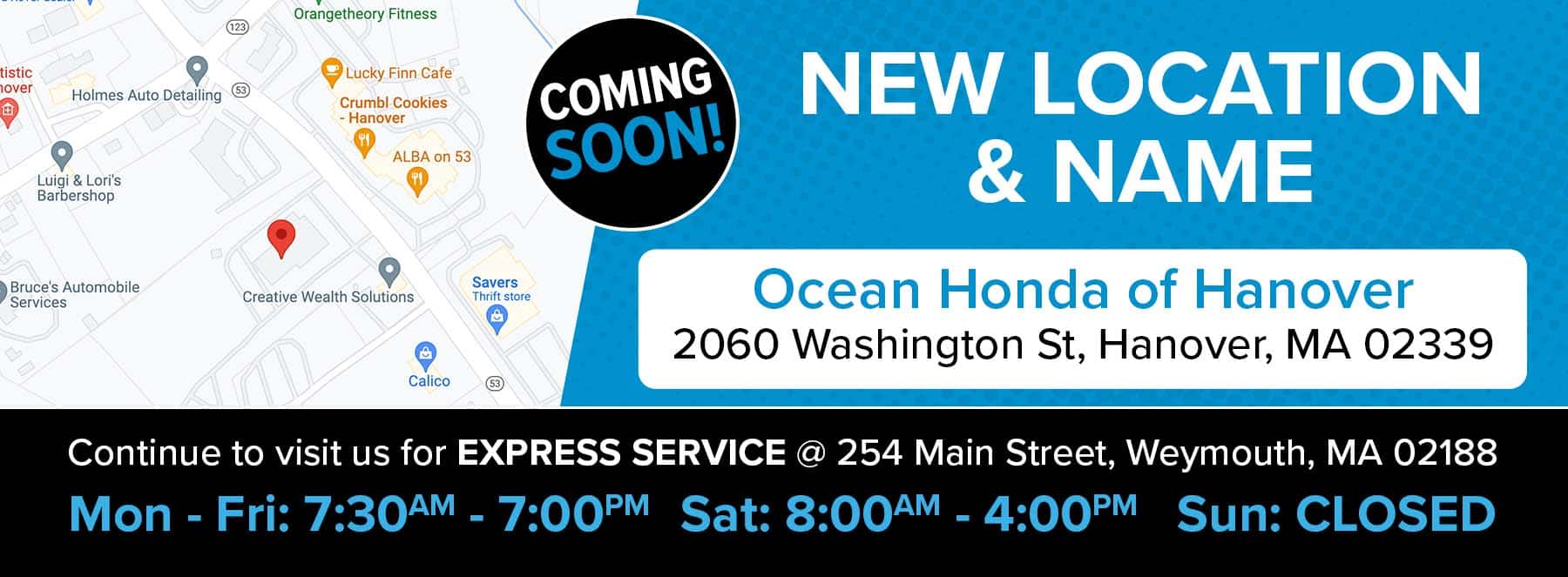 New Name Ocean Honda of Hanover