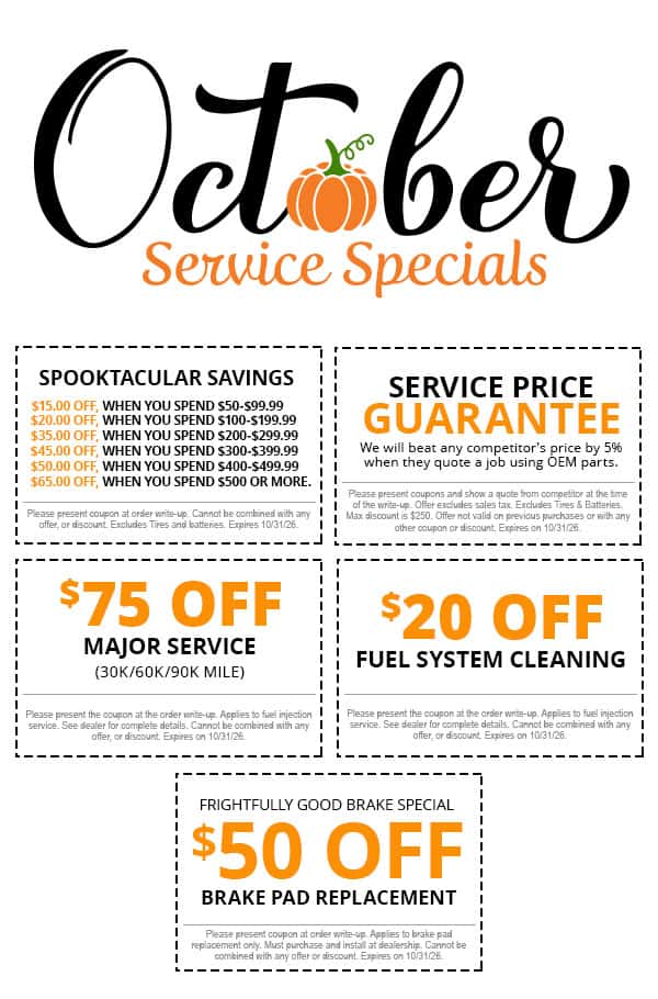 October Service Specials