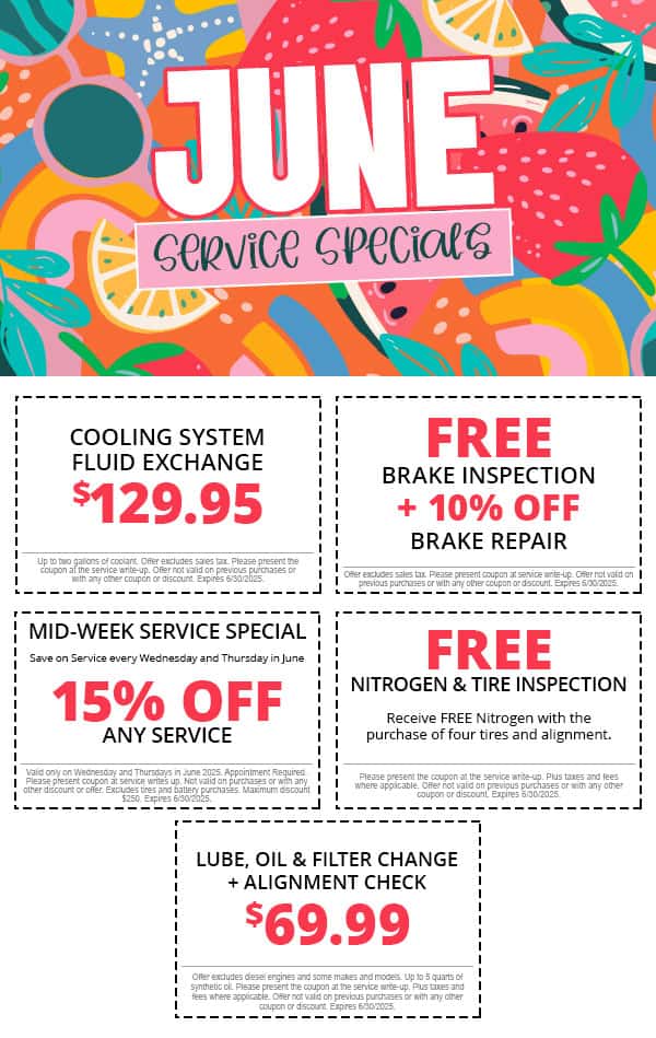 June Service Specials