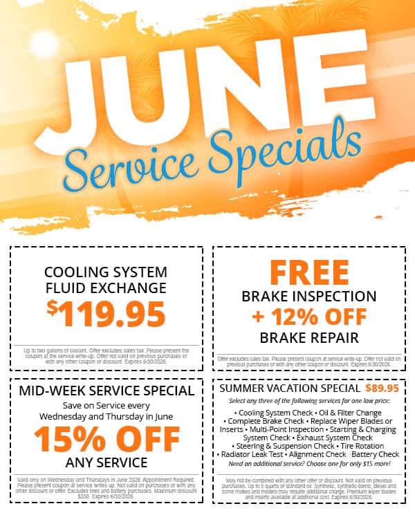 June Service Specials