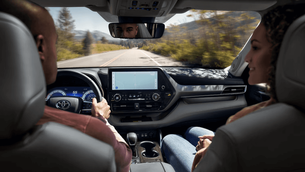 Graphite leather trim in the 2025 Toyota Highlander for sale near Pensacola, FL