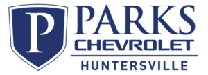 The Parks Chevrolet Huntersville logo.