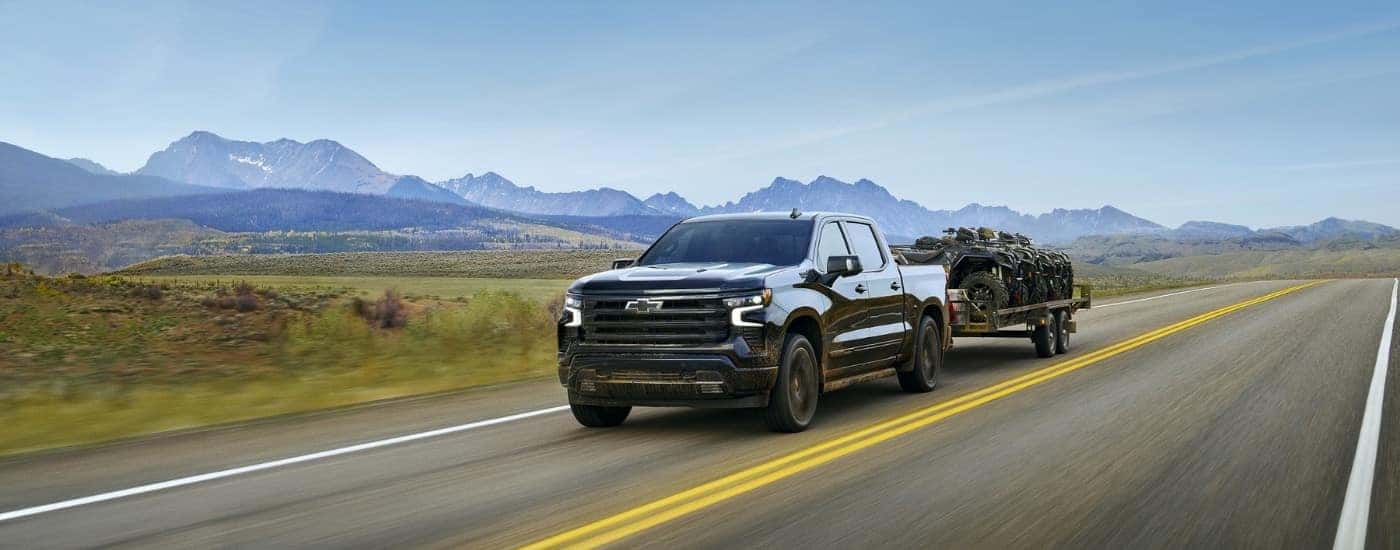 A black 2025 Chevy Silverado 1500 for sale in Huntersville.