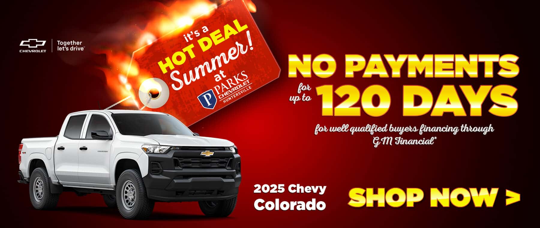 July Desktop Special for Chevy Colorado - Parks Chevy Huntersville