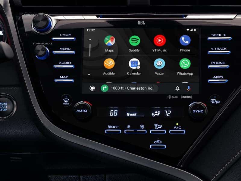 Touchscreen display inside the 2020 Toyota Camry