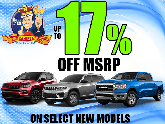 Up to 17% Off MSRP