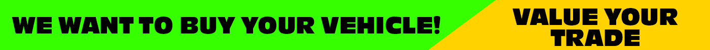 We want to buy your vehicle value your trade top banner