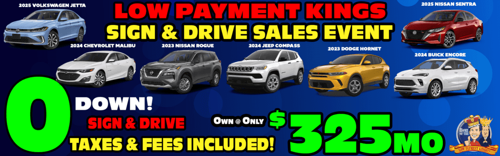 0 Down! Sign & Drive! Own @ Only $325 mo 