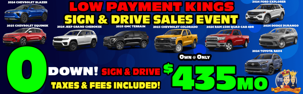 0 Down! Sign & Drive! Own @ Only $435 mo
