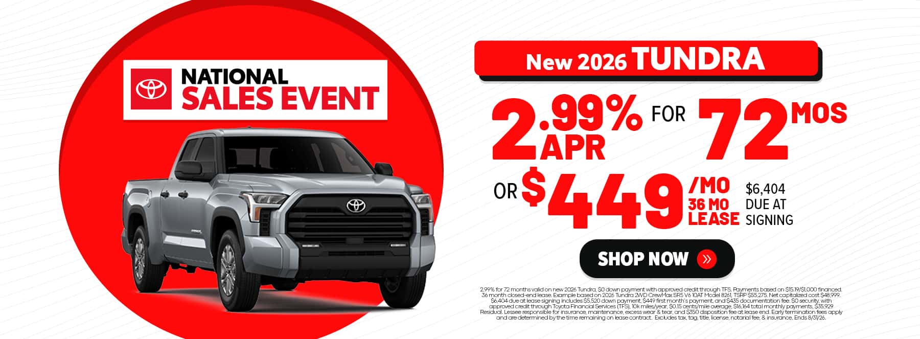 New 2026 Tundra Near me in Opelousas, LA