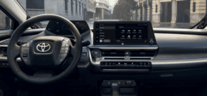 2026 Toyota Prius Limited AWD interior shown in Gradient Black SofTex® trim for sale near Eunice