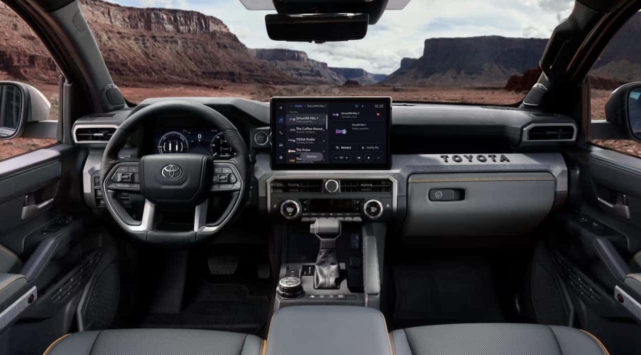Front interior of 2026 Toyota Tacoma for sale near Eunice, LA
