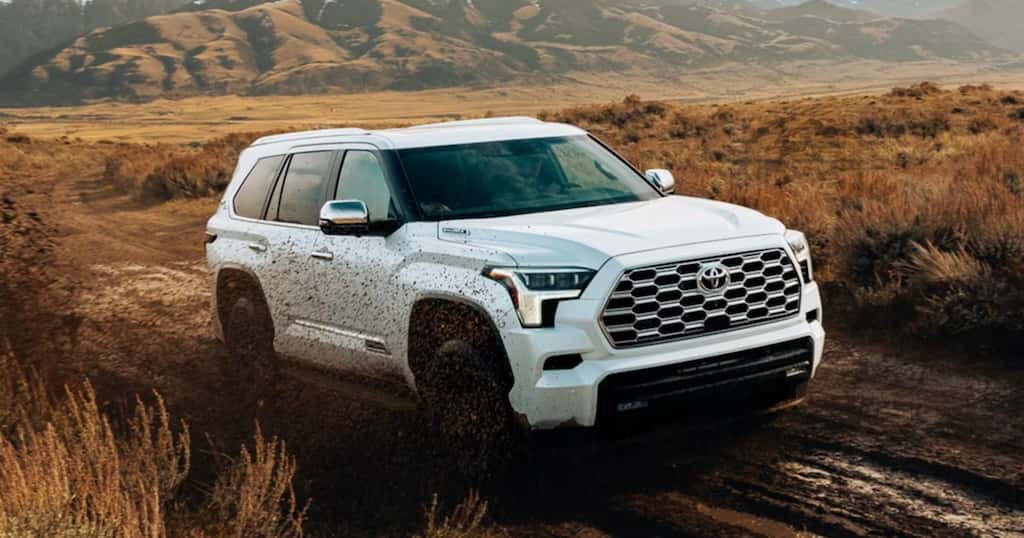 The exterior of the Toyota Sequoia near me in Crowley, LA