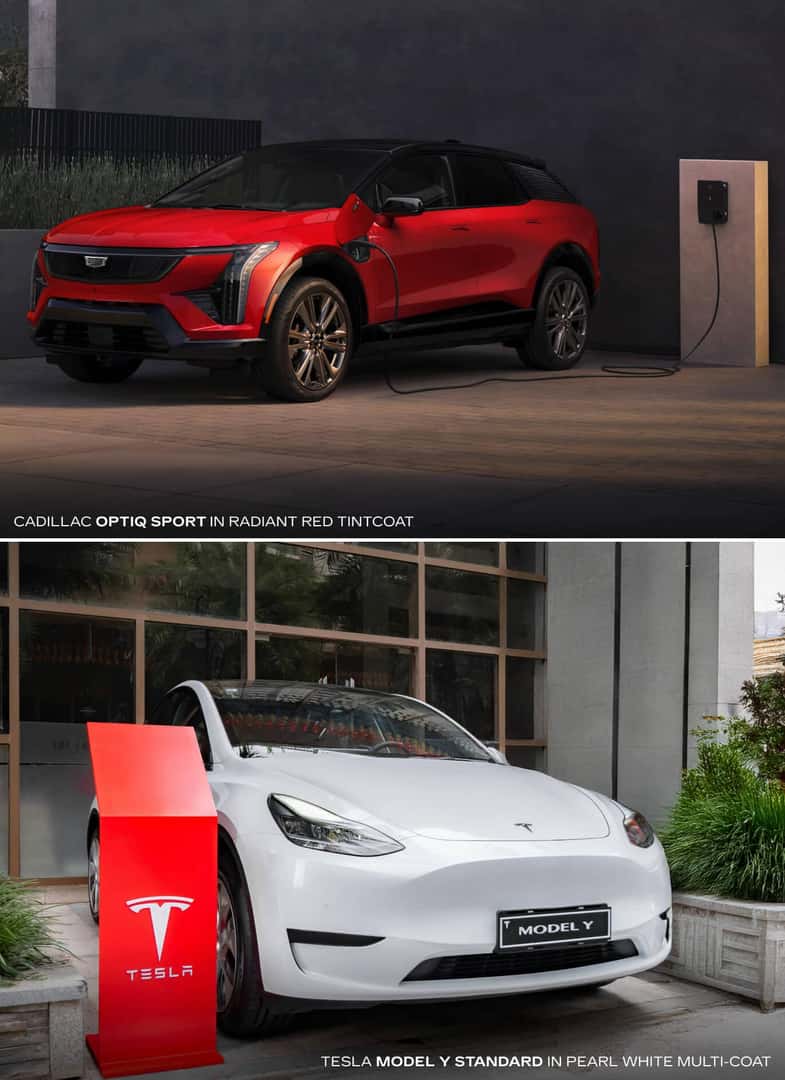 Cadillac OPTIQ vs. Tesla Model Y: Range
