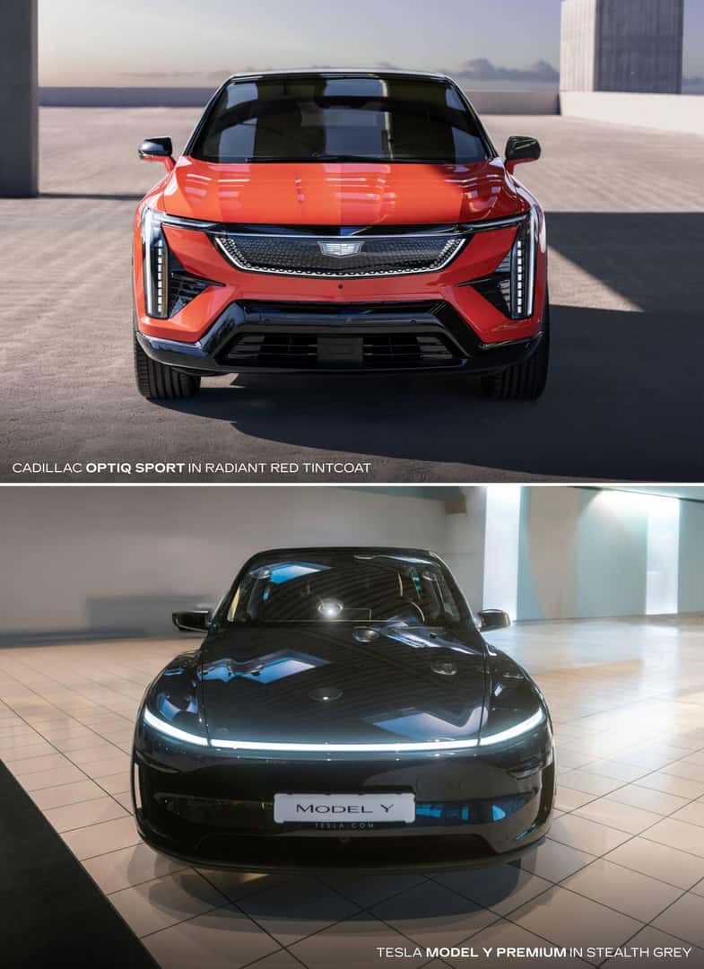 Cadillac OPTIQ vs. Tesla Model Y Trims