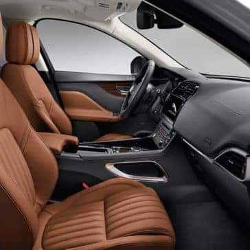 2019 Jaguar F-Pace Interior Black and Tan