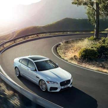 2019 jaguar xf luxury sedan front side view