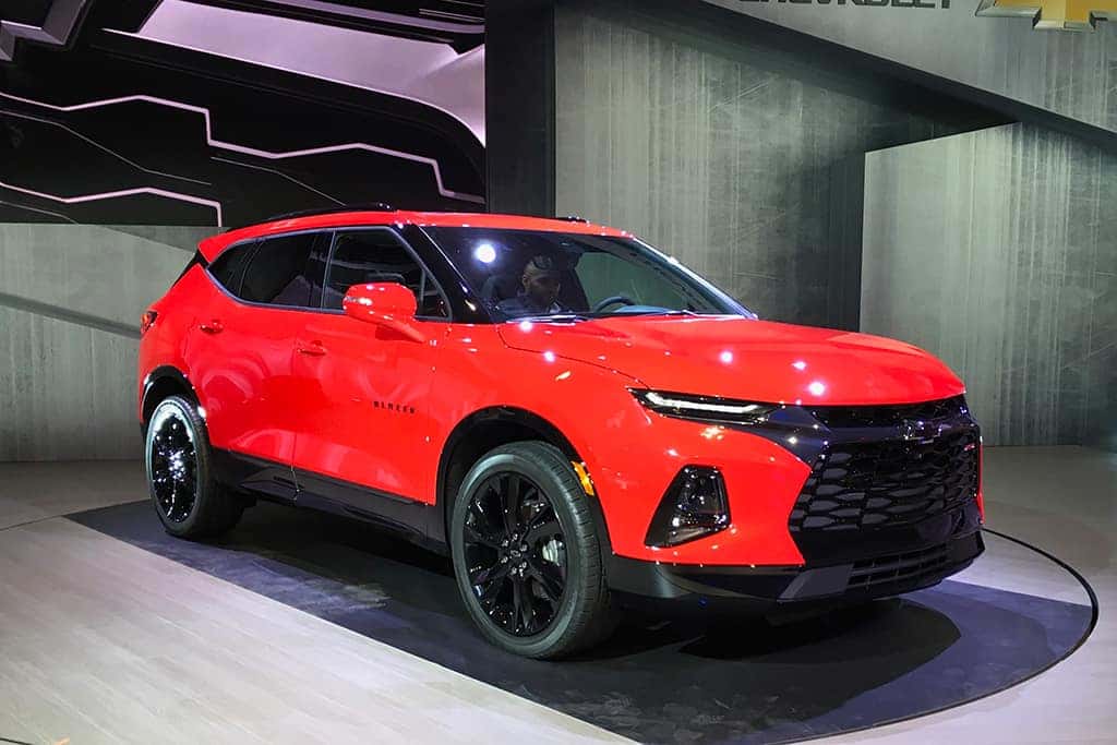 2019 Blazer vs Ford Explorer Exterior Red
