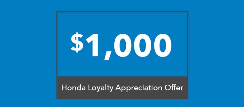 Honda Loyalty Appreciation Offer