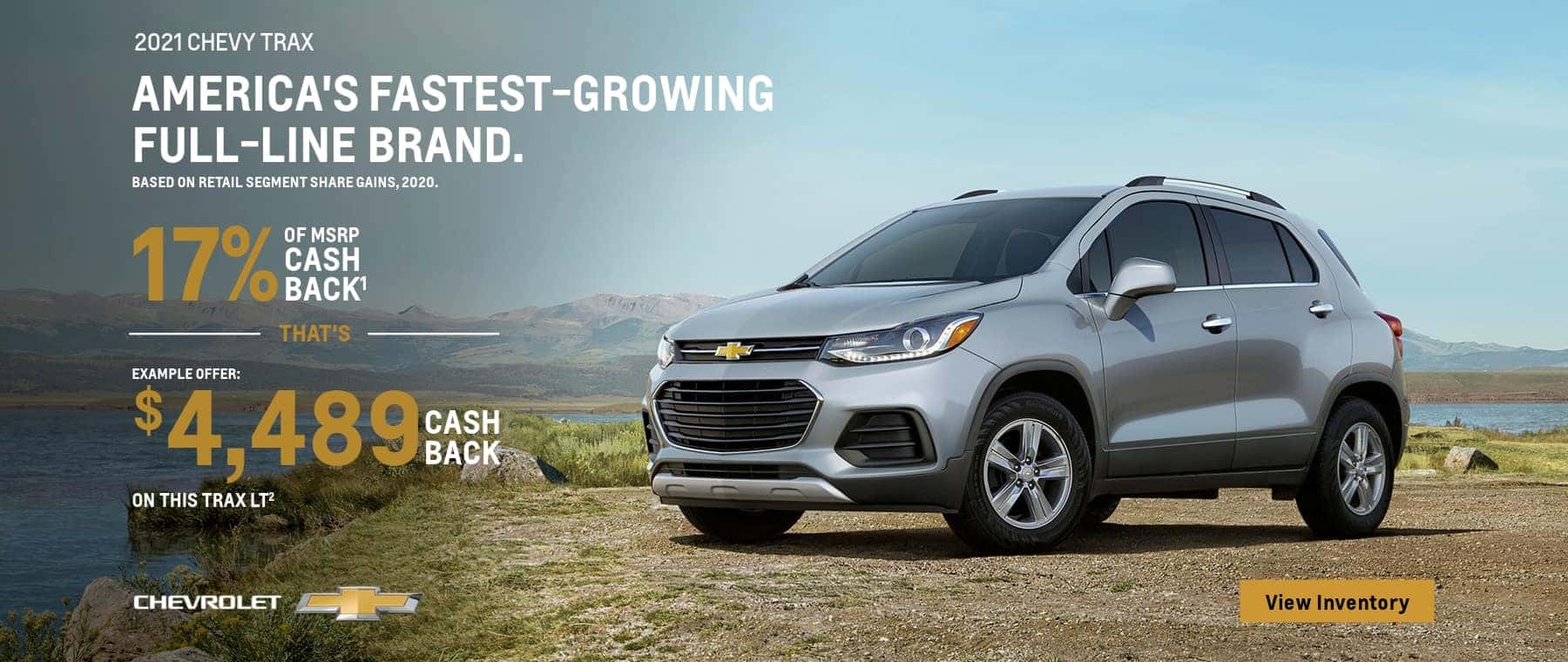 2021 chevy trax example offer: of msrp cash back $sch chevrolet on this trax lt2 view inventory