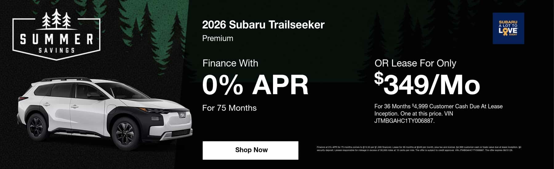 Subaru Trailseeker Offer
