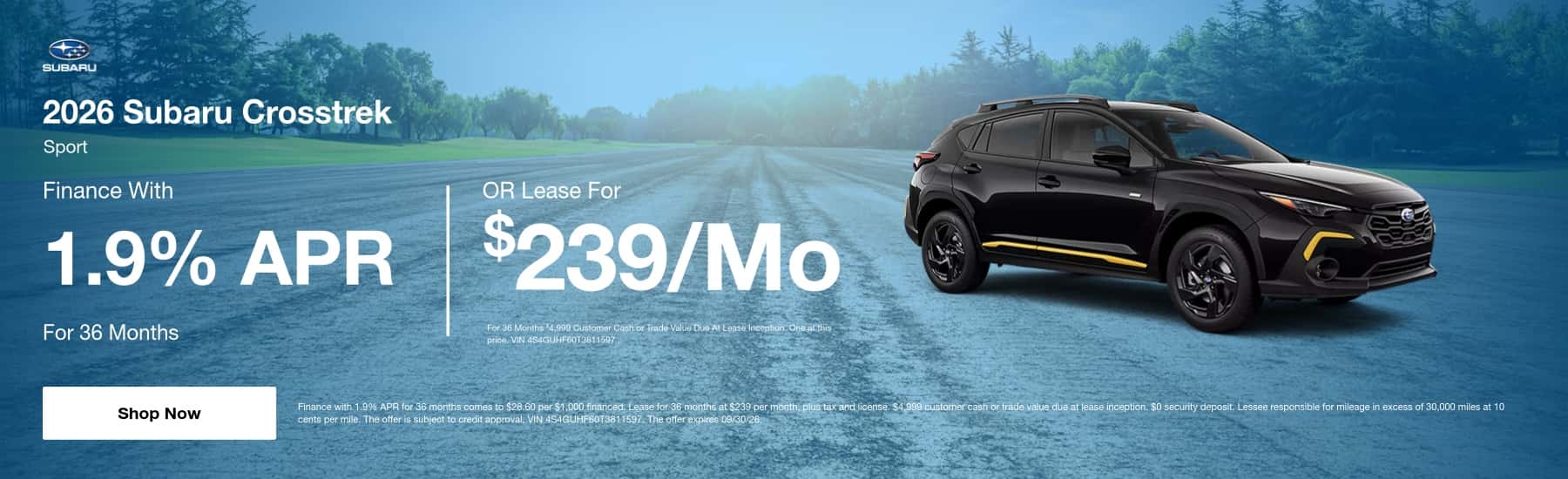 Subaru Crosstrek Offer