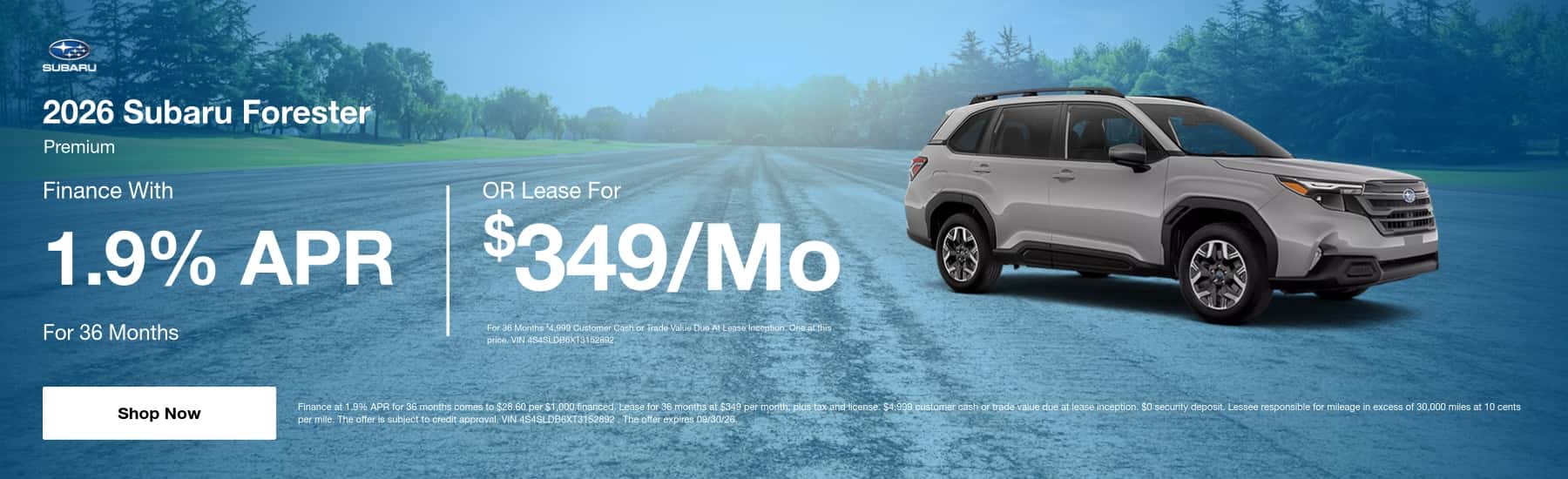 Subaru Forester Offer