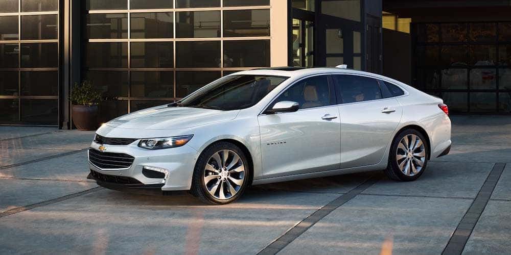 White Chevy Malibu