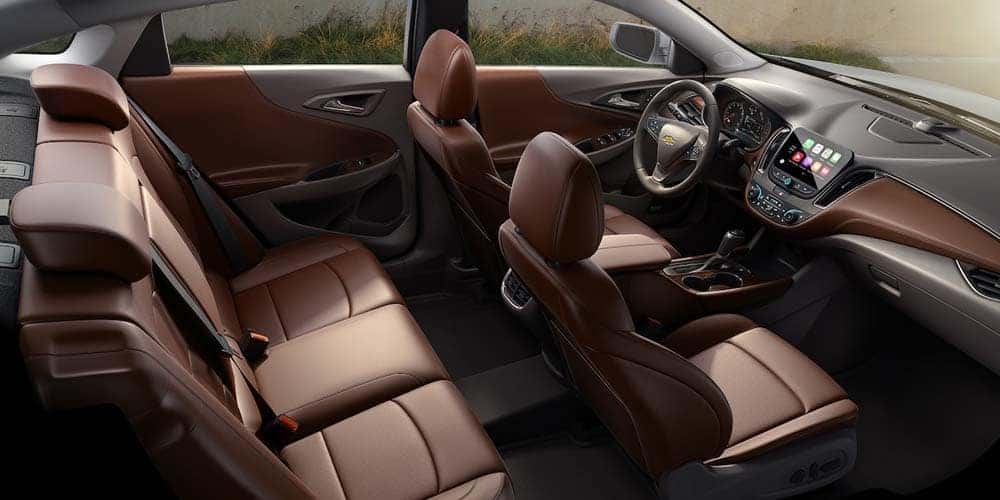 All seats view of the chevy malibu
