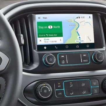 infotainment screen in 2019 Chevy Colorado