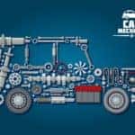 Car Illustrated Using Parts