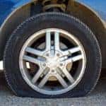 Car with Flat Tire