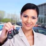 Woman Holding Keys