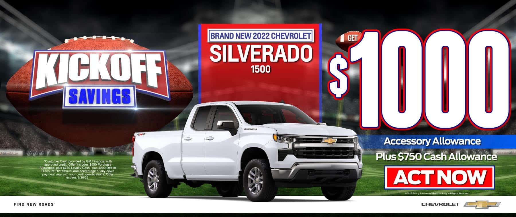 New 2022 Silverado 1500 - $1,000 Accessory Allowance Plus $750 Cash Allowance | Act Now