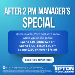 After 2PM Manager’s Special