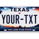 Texas Custom License Plate