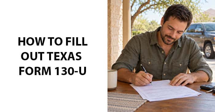 How to Fill Out Texas Form 130-U