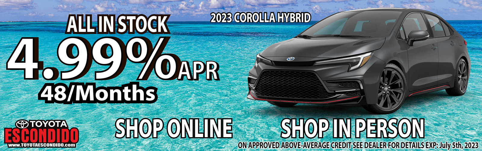 2023 Corolla Hybrid Incentive