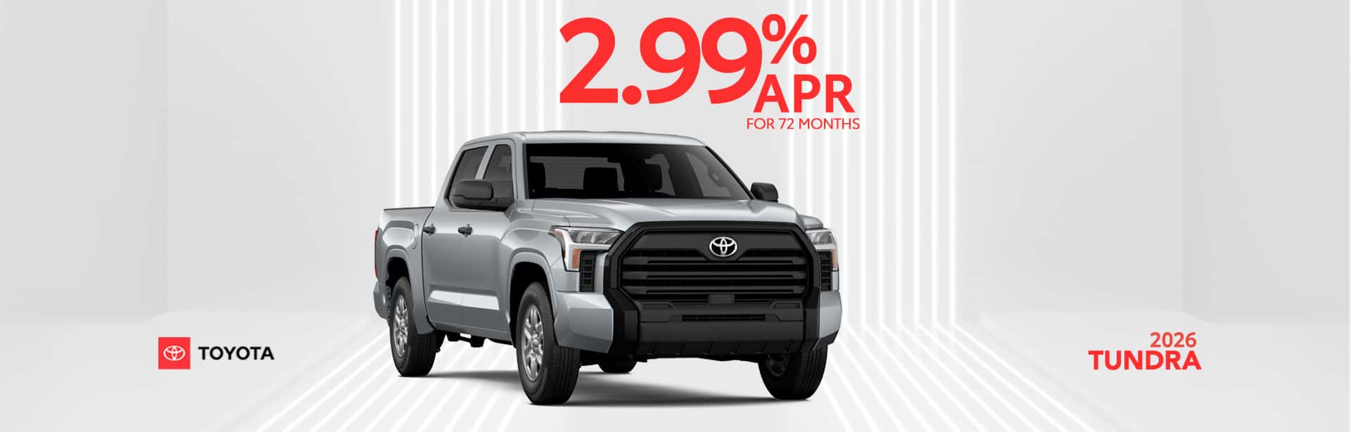 2.99% APR offer on new Tundra