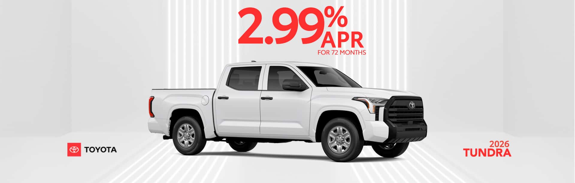 2.99% APR on new Tundra