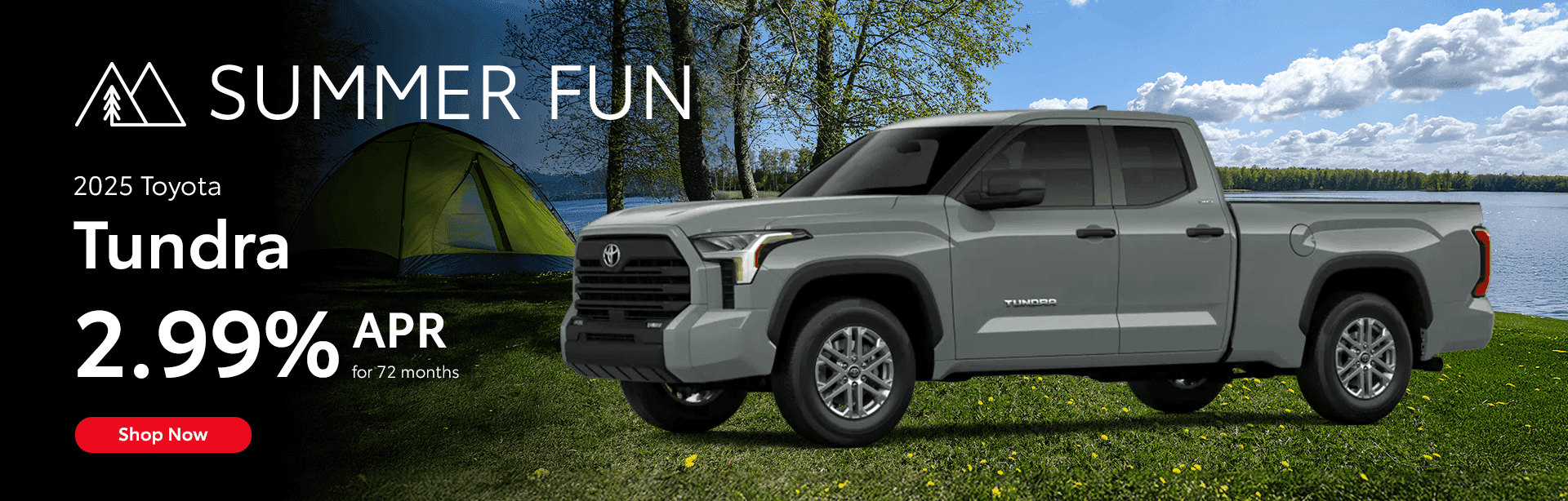 2025 Tundra 2.99% APR for 72 months