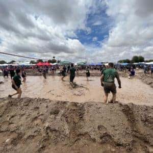 Viva Team competing in Mudd for Matches volleyball tournament