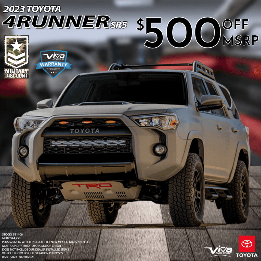 Toyota 4Runner Special Offer - Ends 6/30/2023
