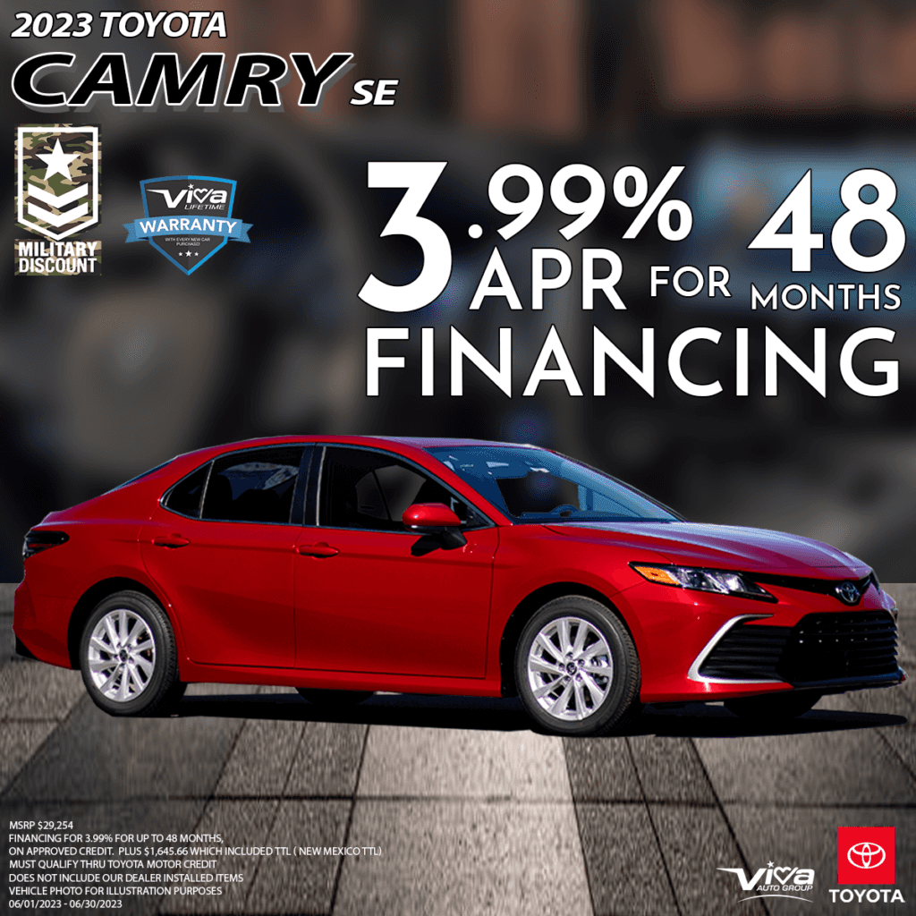 Toyota Camry SE Special Offer - Ends 6/30/2023