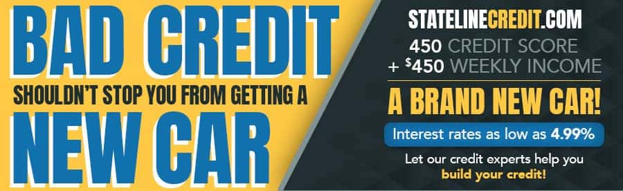 Bad credit shouldn't stop you from getting a new car - 550 credit score & $550 a week income equals a new car